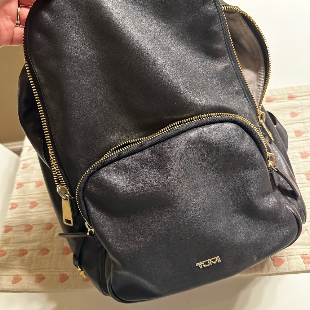Tumi Gold and Cream Interior Bag